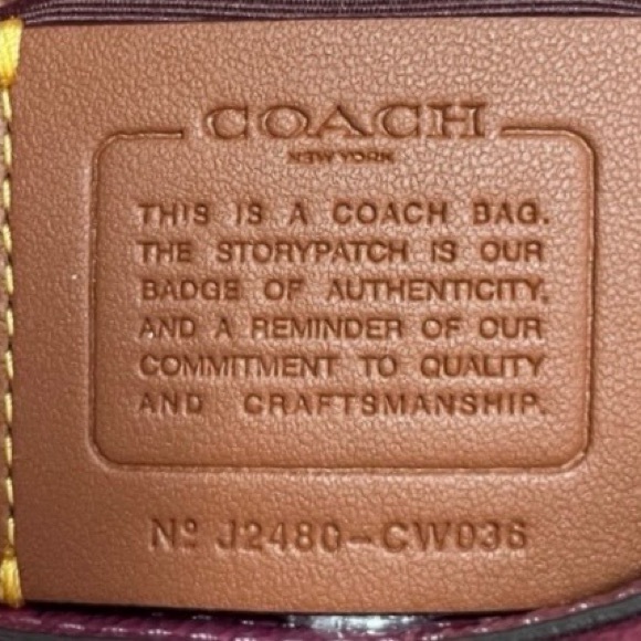 NWT Coach “Carmen” Mini Crinkled Leather Crossbody - Picture 6 of 14